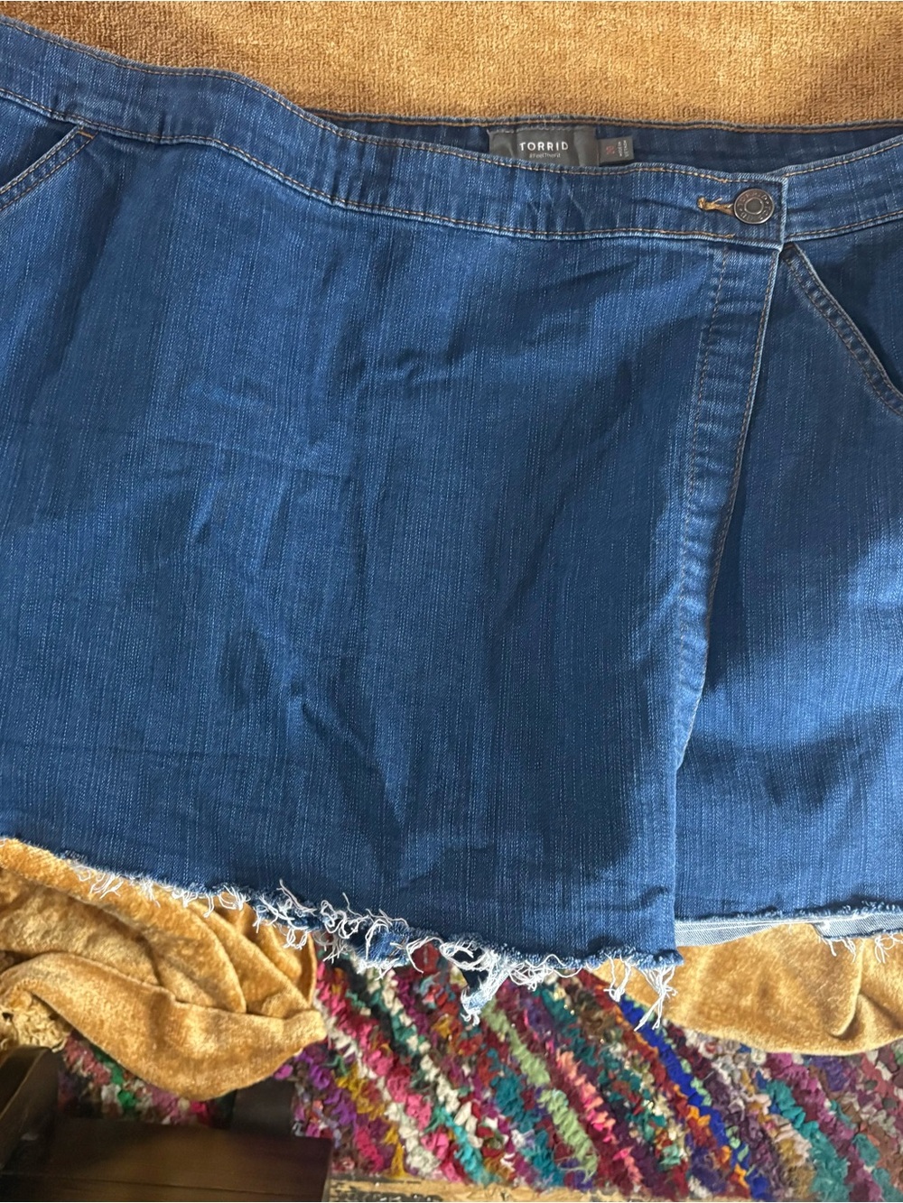 Torrid Dark Blue Denim Skort